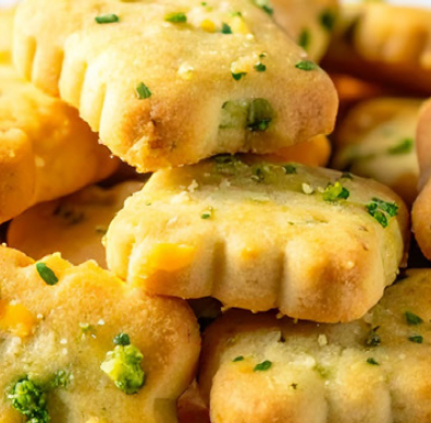 Broccoli & Cheese Pup Biscuits