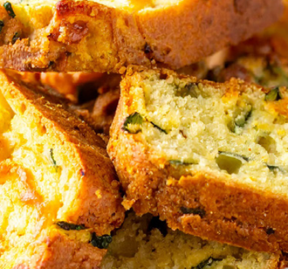 Zucchini & Cheese Pup Loaf