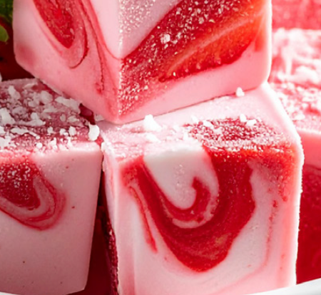 Frozen Strawberry Coconut Cubes