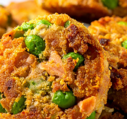 Salmon & Sweet Pea Patties