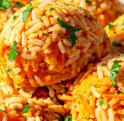 Chicken & Pumpkin Rice Bake