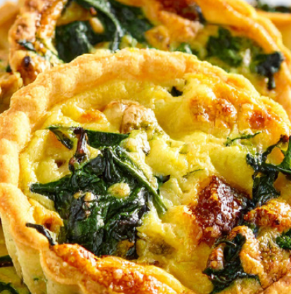 Spinach & Cheese Mini Quiches