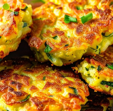 Zucchini Pup Fritters (Baked)