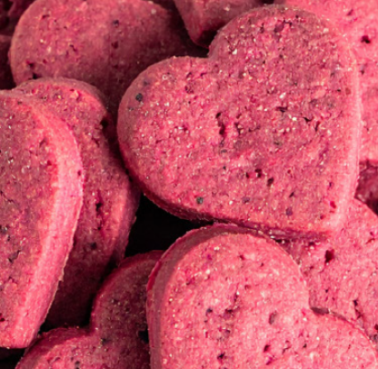 Beetroot Heart Biscuits